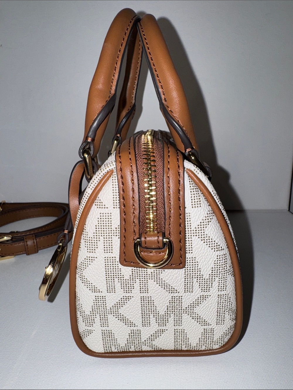 Michael Kors Bedford Legacy Extra-Small Logo Duffle Crossbody Bag XS Mini - Picture 5 of 13